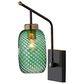 Adesso Derrick 1-Light Wall Lamp in Black and Antique Brass, , large