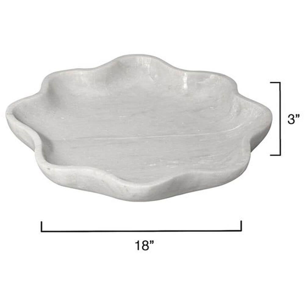 Jamie Young Dallin Marble Decorative Bowl in White, , large