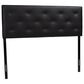 Baxton Studio Baltimore Queen Upholstered Panel Headboard in Black, , large