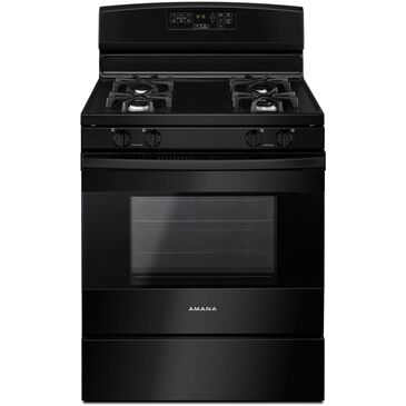Amana 5.0 Cu. Ft. Gas Range with Self-Clean Option in Black, , large