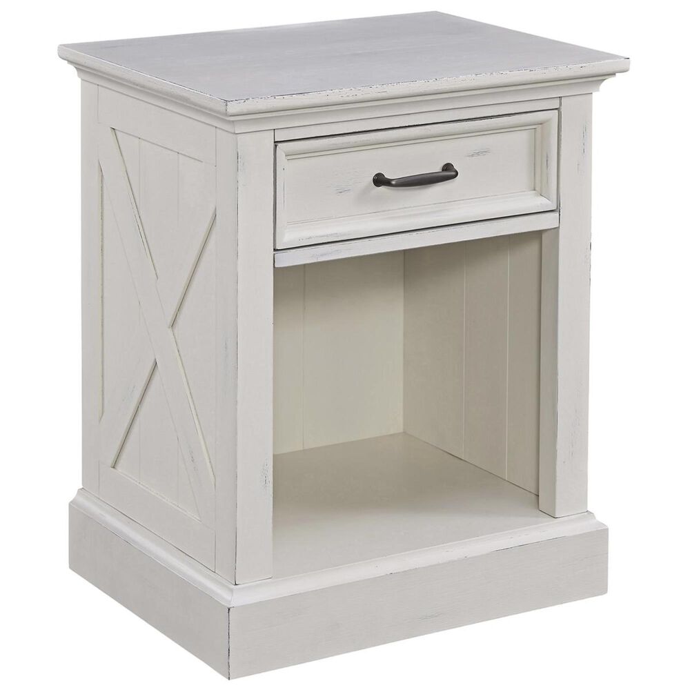 Homestyles Seaside Lodge Night Stand in Hand rubbed white, , large