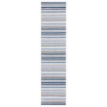 Safavieh Cabana CBN323F 2"2" x 7" Grey and Blue Indoor/Outdoor Area Performance Rug, , large