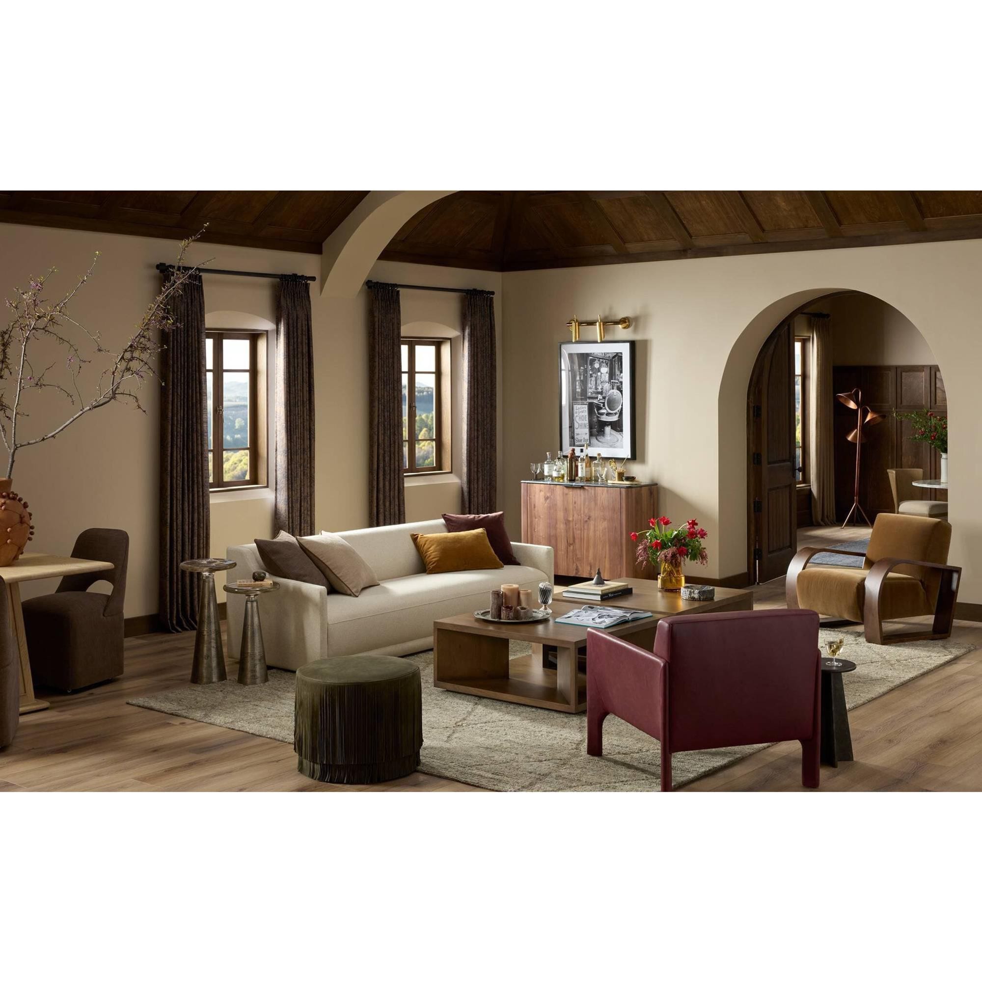 Four Hands Montez Accent Chair in Surrey Ochre