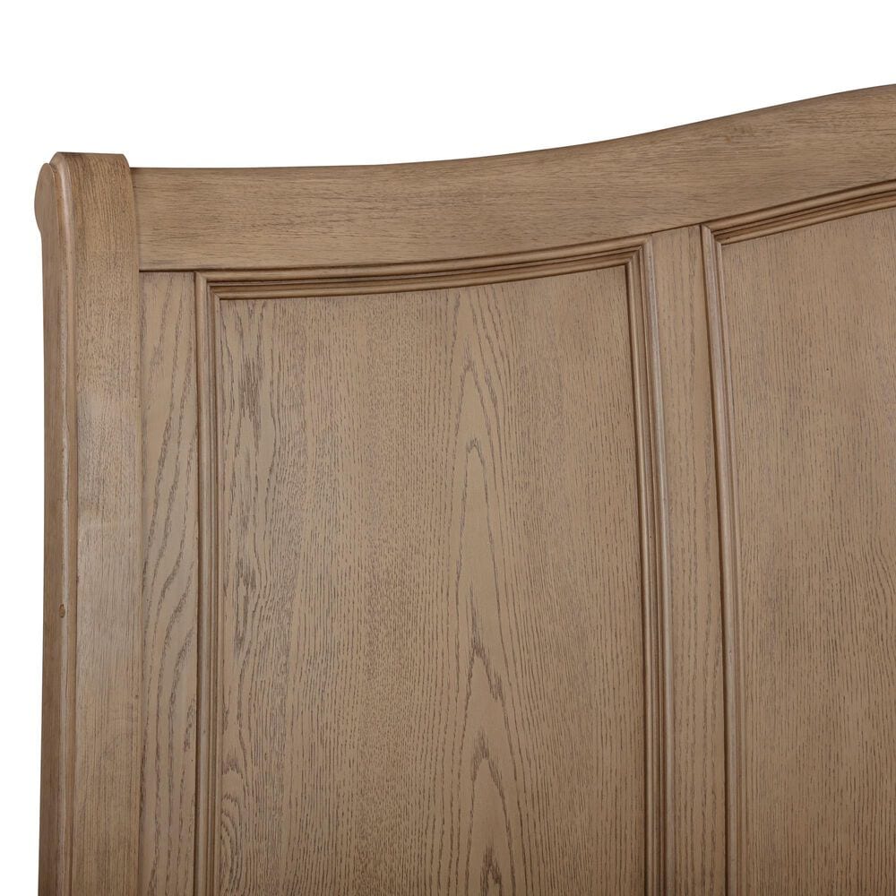 Riva Ridge Oxford 3-Piece King Sleigh Bedroom Set in Tan with USB Ports, , large
