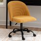 Linon Home Decor Skyla Swivel Office Chair in Yellow, , large