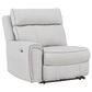 Ashley Social Pointe 5-Piece Power Symmetrical Reclining Sectional with Armless Recliner in Pearl and Ash, , large
