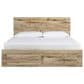 Ashley Hyanna King Storage Bed in Golden, , large