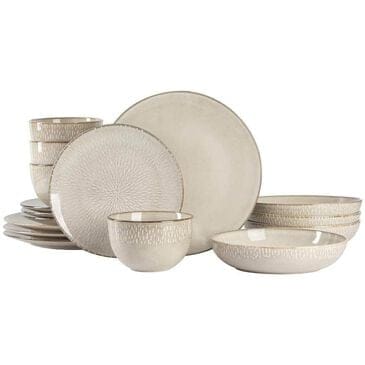 Gibson Home Matisse 16-Piece Stoneware Dinnerware Set with Reactive Glaze in Cream, , large