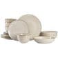 Gibson Home Matisse 16-Piece Stoneware Dinnerware Set with Reactive Glaze in Cream, , large