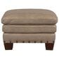 Bordeaux & Co Stationary Leather Chair and Ottoman Set in Juno Pebble, , large