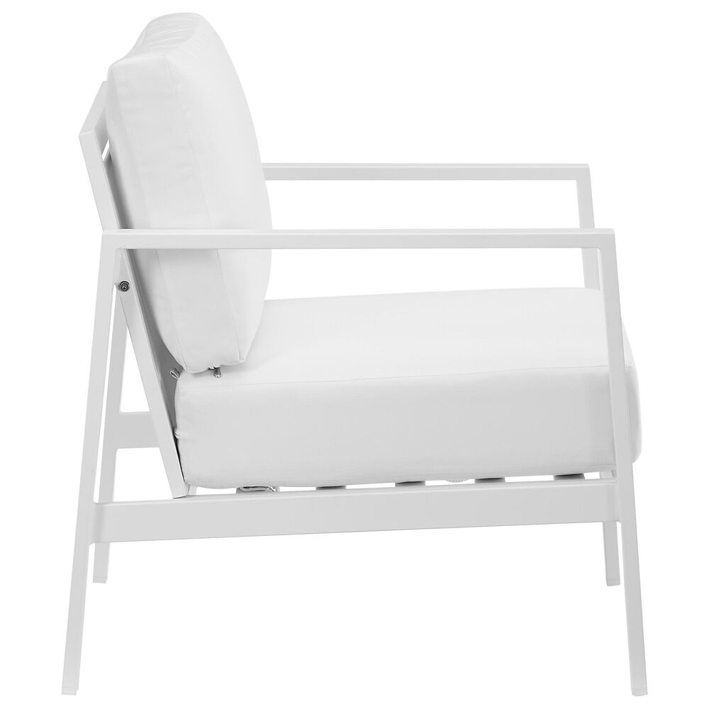 Linon Home Decor Holland Patio Armchair in White, , large