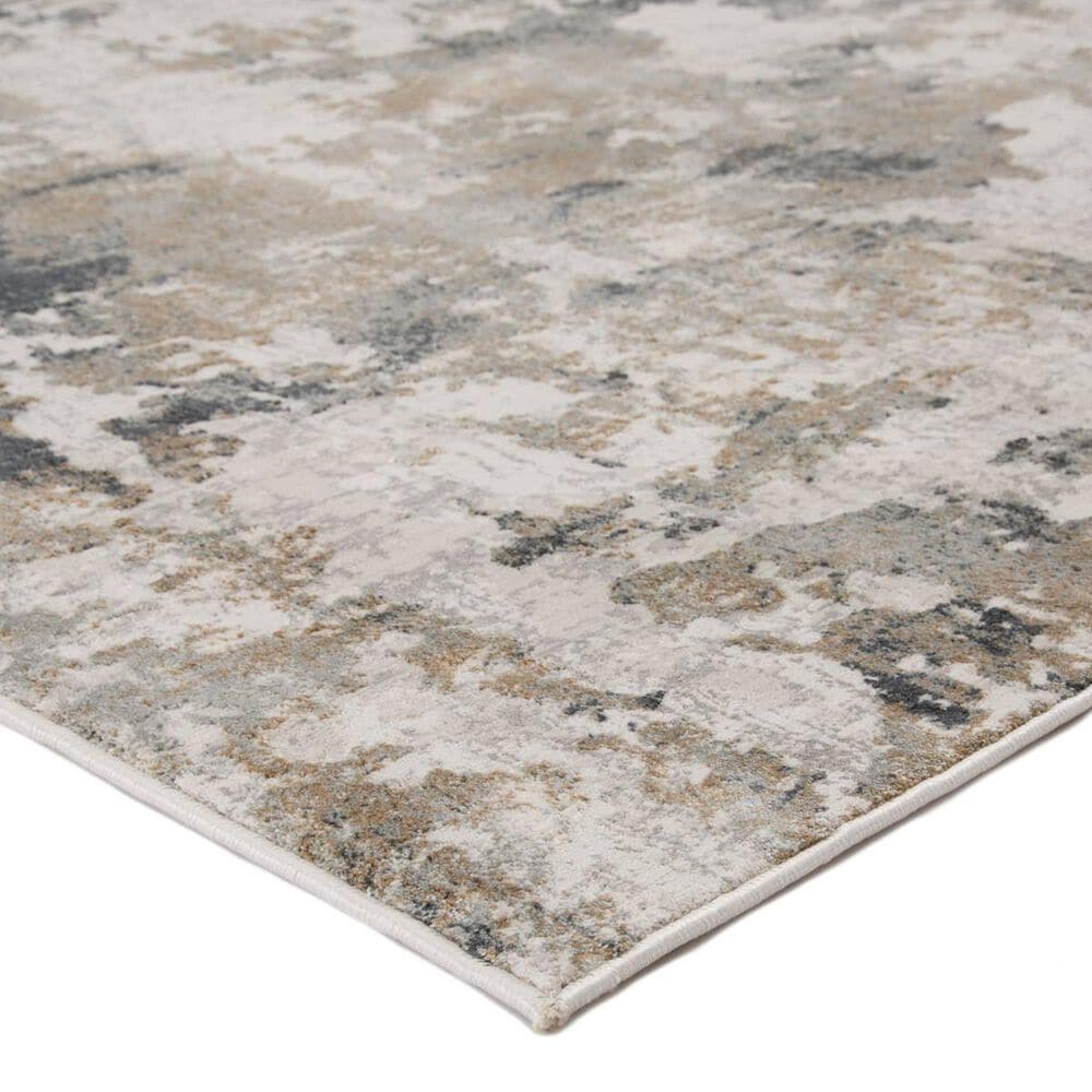 Jaipur Cirque Lynne White Sand and Mourning Dove 2&#39;6&quot; x 8&#39; Runner, , large