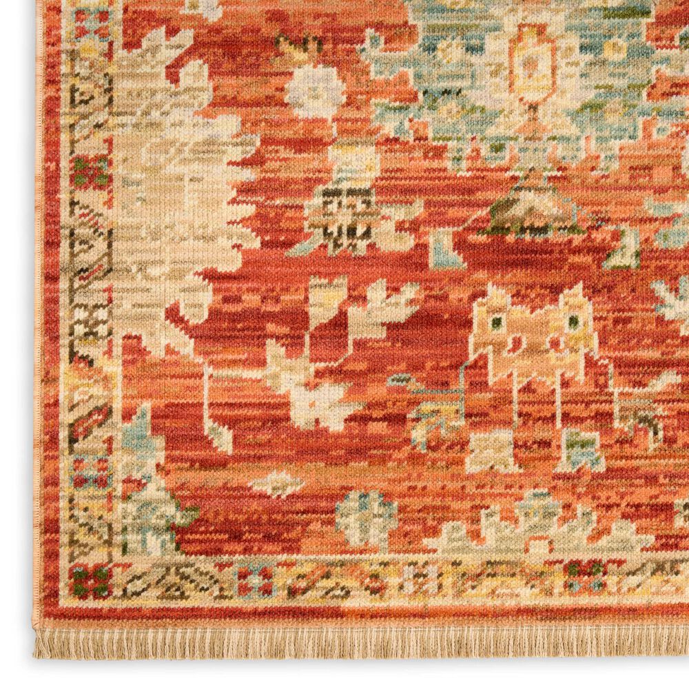 Nourison Antique Bloom Brick 8' x 10' Area Rug, , large