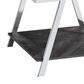 Steve Silver Roma End Table in Shadow Grey and Chrome, , large