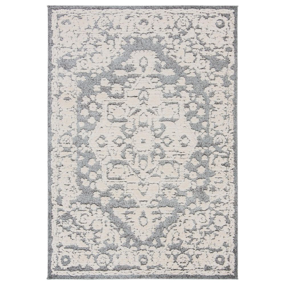 Safavieh Martha Stewart Lucia Shag MSR0739A 2"6" x 3"9" White and Light Grey Area Rug, , large