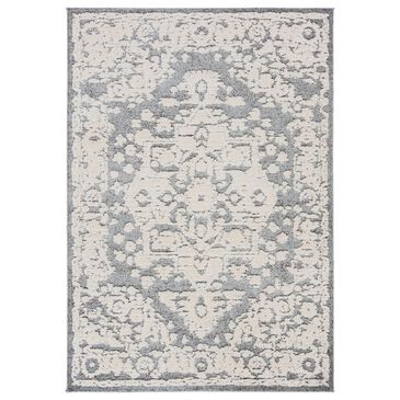Safavieh Martha Stewart Lucia Shag MSR0739A 2"6" x 3"9" White and Light Grey Area Rug, , large
