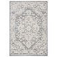 Safavieh Martha Stewart Lucia Shag MSR0739A 2"6" x 3"9" White and Light Grey Area Rug, , large