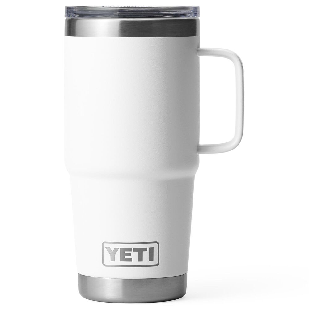YETI Rambler 20 Oz Travel Mug with StrongHold Lid in White, , large