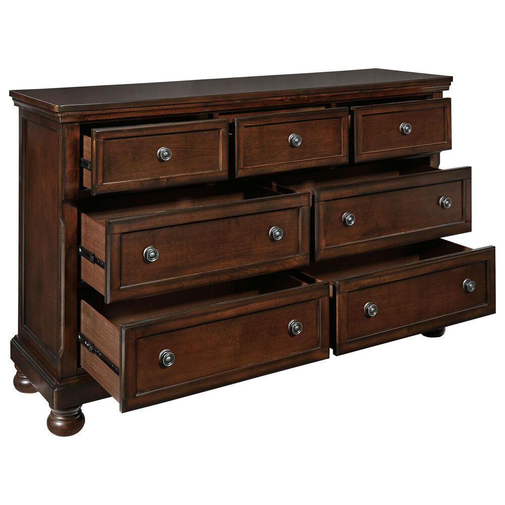Millenium Porter 4-Piece King Bedroom Set in Rustic Brown, , large