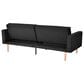 Lifestyle Solutions Foxtrox Covertible Sofa in Black Fabric, , large
