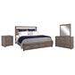 Riva Ridge Modern Loft 4-Piece Queen Bedroom Set in Greystone, , large