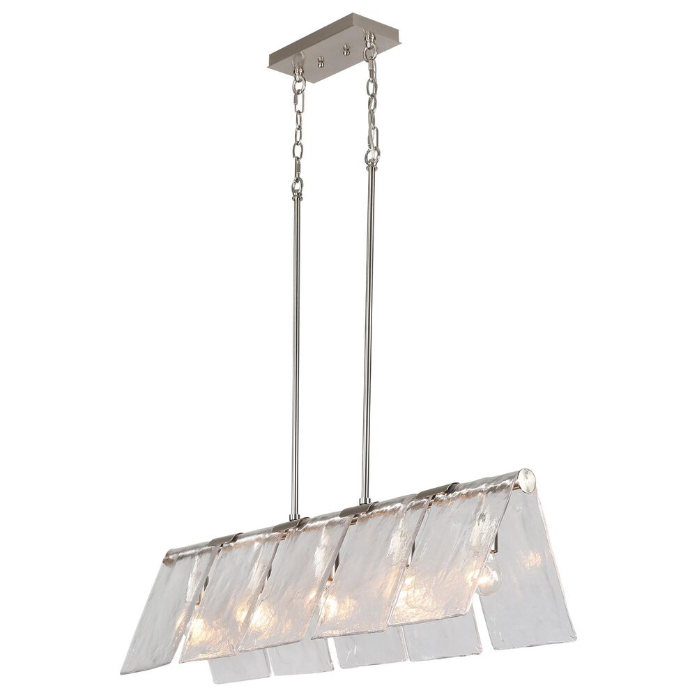 Golden Lighting Serenity 5-Light Linear Pendant in Pewter, , large
