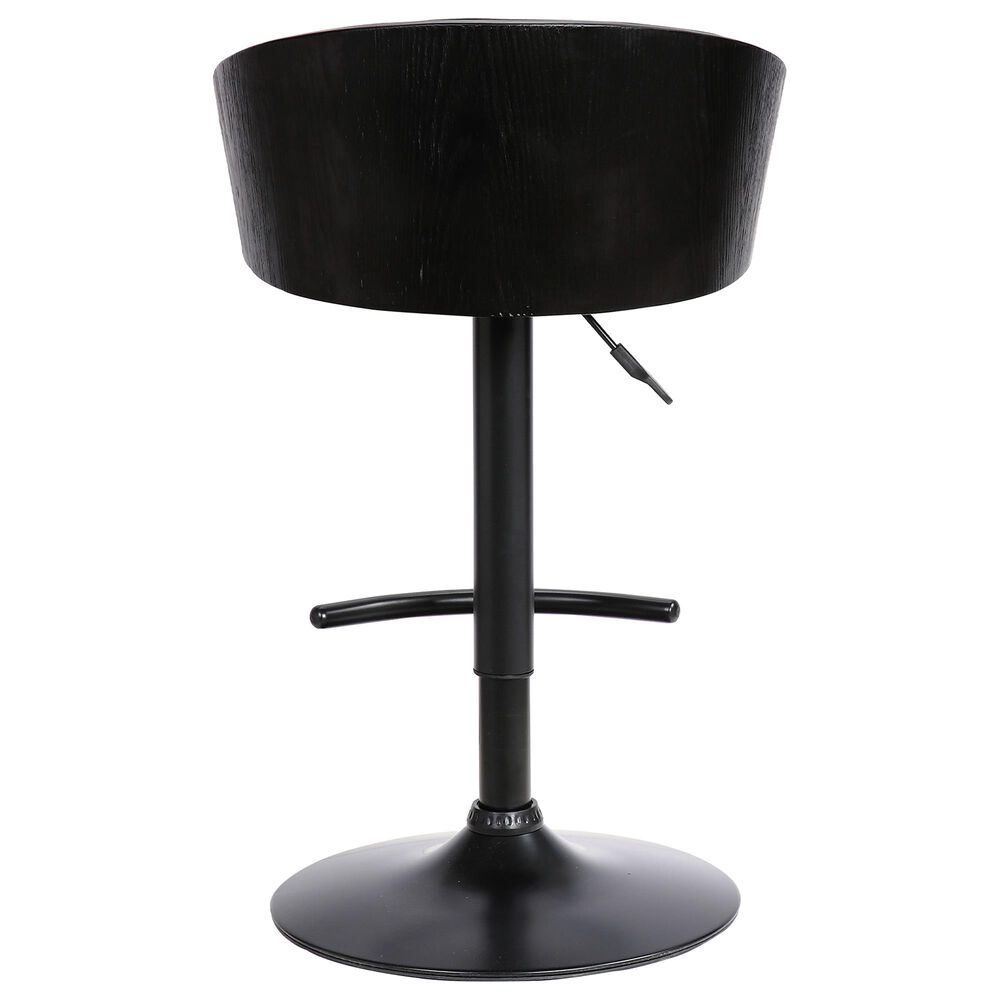 Blue River Montego Adjustable Swivel Barstool in Black, , large