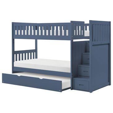 Homelegance Twin/Twin Step Bunk W/ Trundle, , large