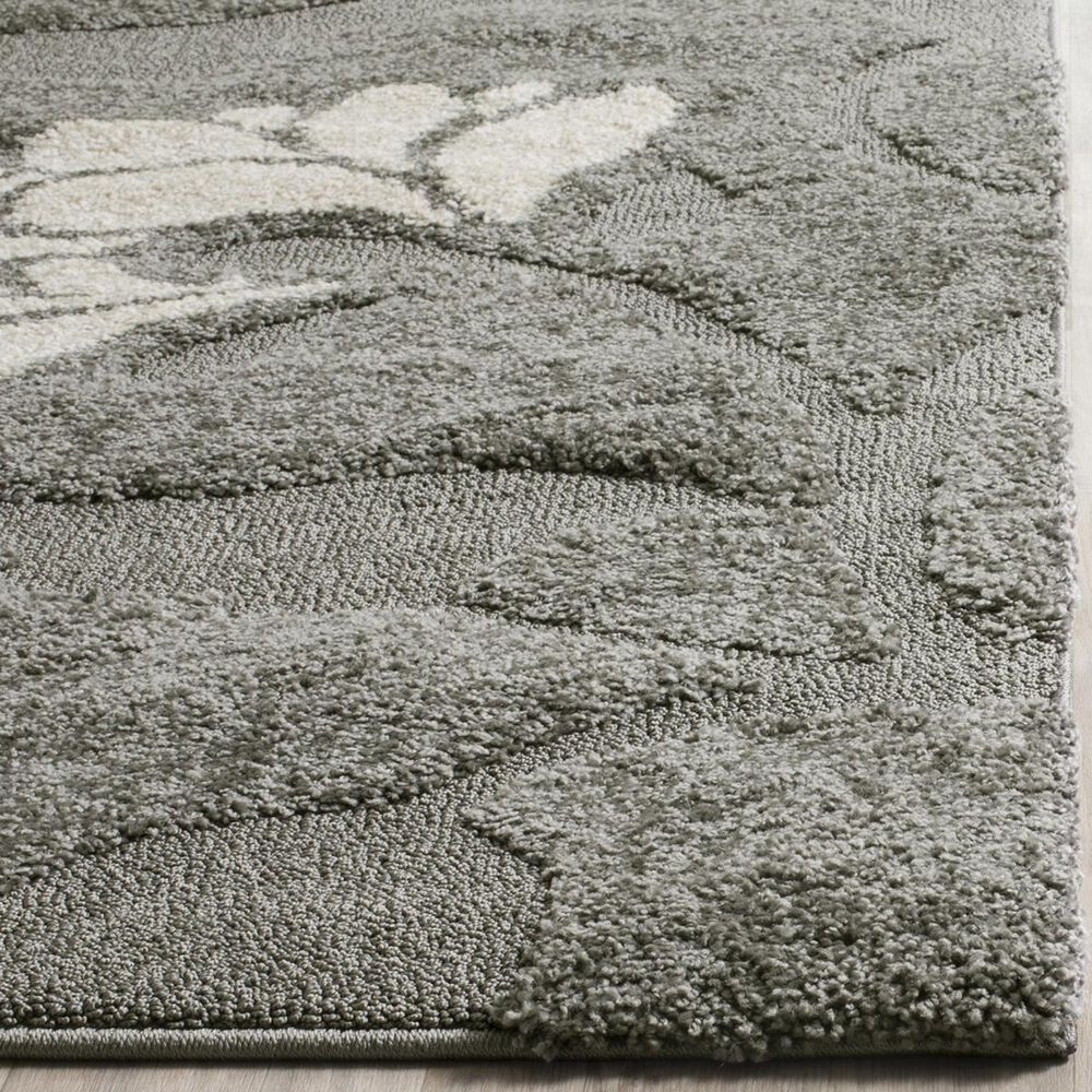 Safavieh Florida Shag SG459-8013-27 2&#39;3&quot; x 7&#39; Grey/Beige Runner, , large