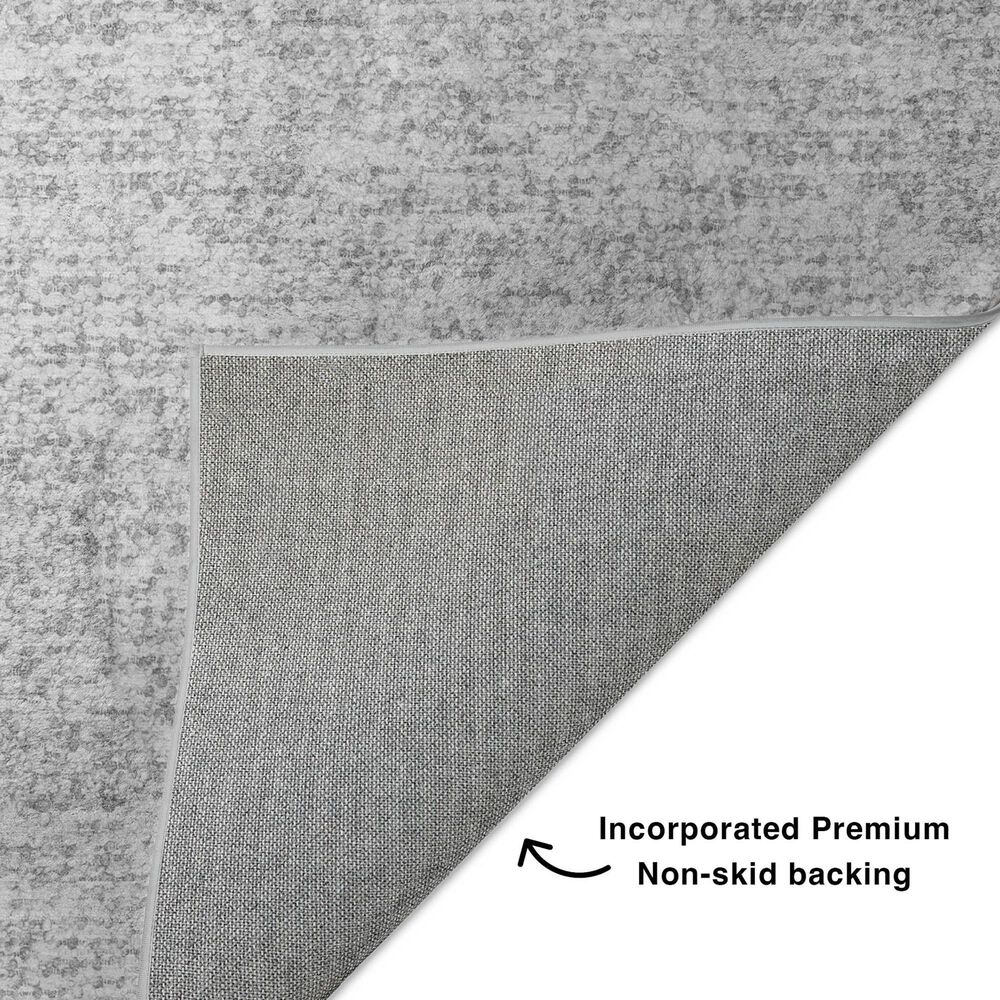 Dalyn Rug Company Voyage VY2 Silver 8' Round Area Rug, , large