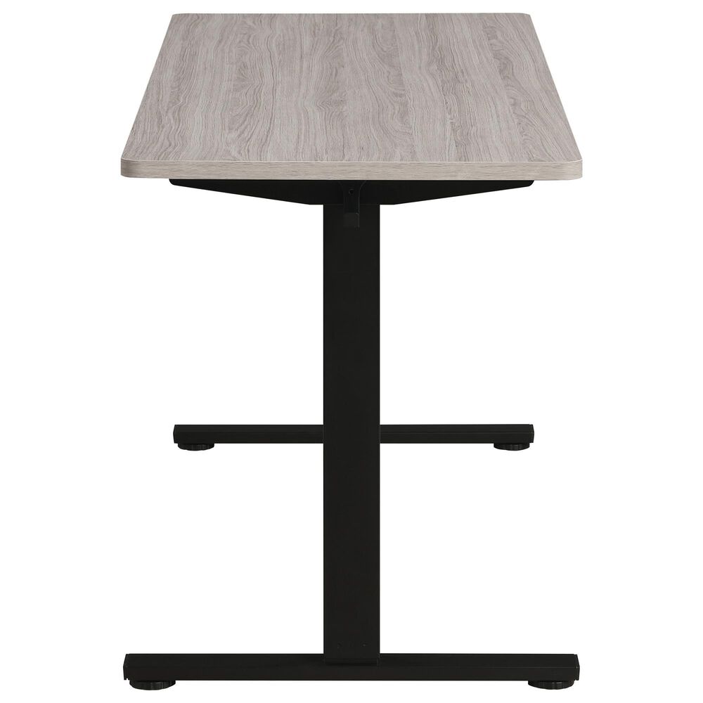OSP Home Primo 60&quot; Electric Sit Stand Desk in Black and Light Gray, , large