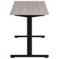 OSP Home Primo 60" Electric Sit Stand Desk in Black and Light Gray, , large