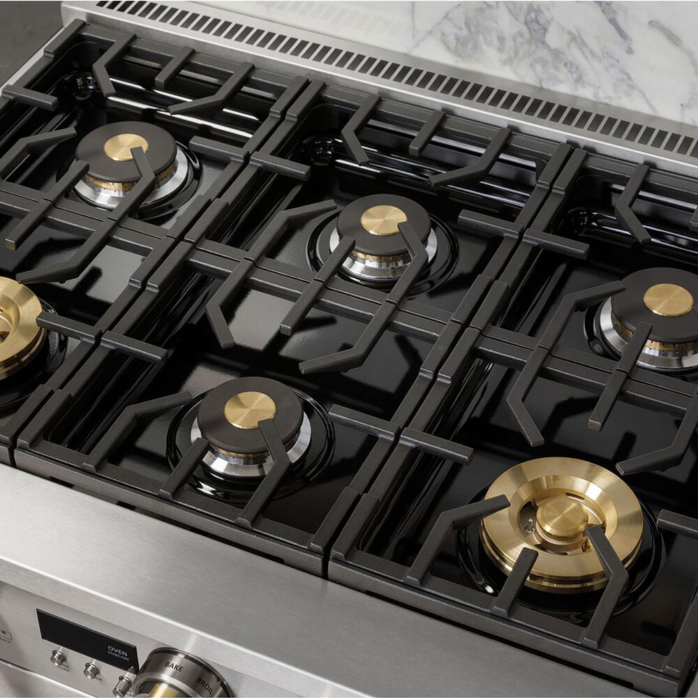 Monogram 36&quot; All Gas Professional Range with 6 Burners in Stainless Steel, , large