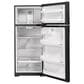 GE Appliances 17.5 Cu. Ft. Freestanding Top Freezer Refrigerator in Black, , large