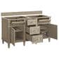 James Martin Vanities Lorelai 60" Double Vanity in Whitewashed Oak with 3 cm Carrara White Marble Top, , large