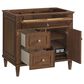 James Martin Vanities Lorelai 36" Single Vanity in Mid-Century Walnut with 3 CM White Zeus Quartz Top, , large