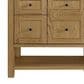 James Martin Vanities Breckenridge 60" Single Bathroom Vanity in Light Natural Oak with 3 cm Charcoal Soapstone Quartz Top and Rectangular Sink, , large