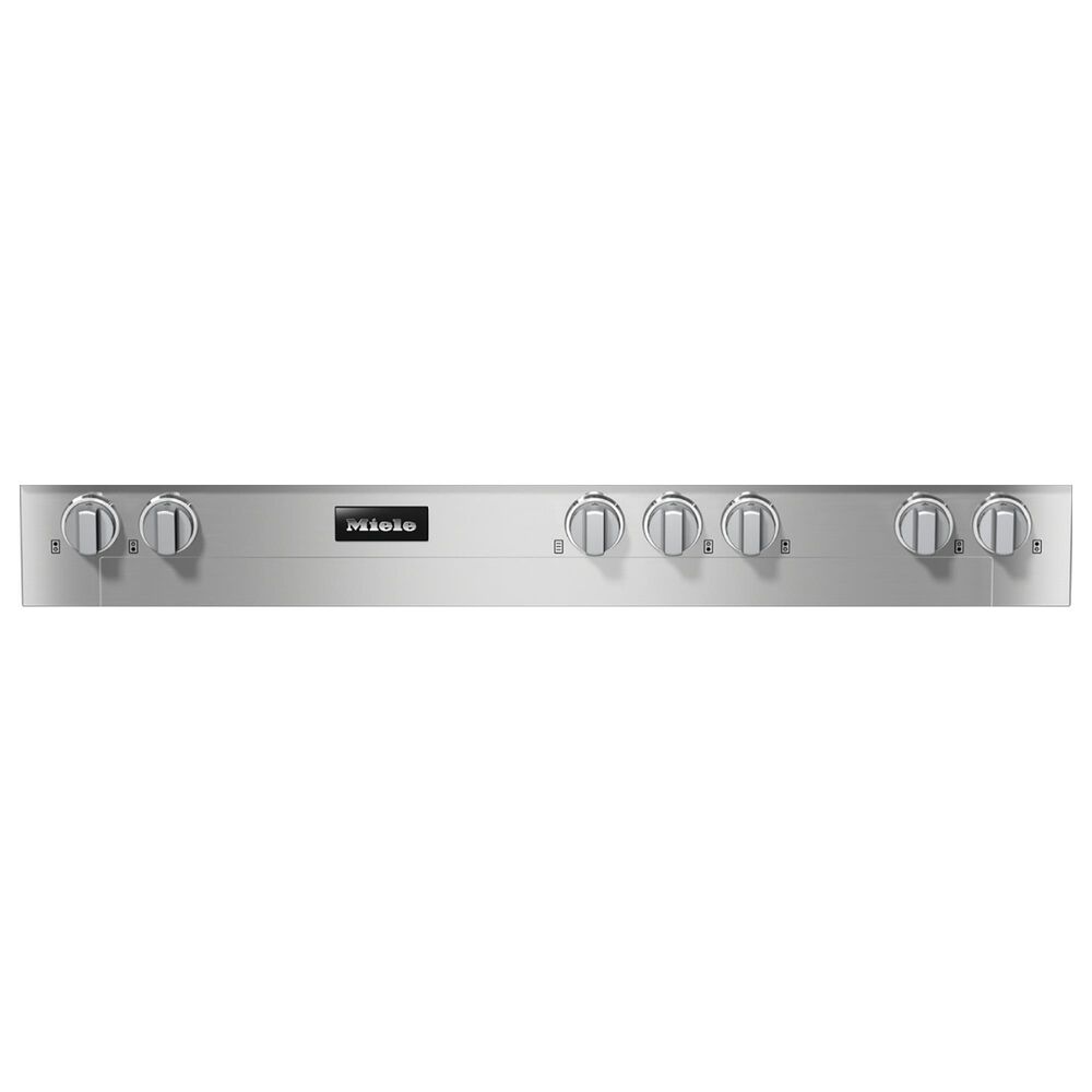 Miele 48" 6-Burner Clean Touch Steel Liquid Propane Gas Rangetop with Griddle in Stainless Steel, , large