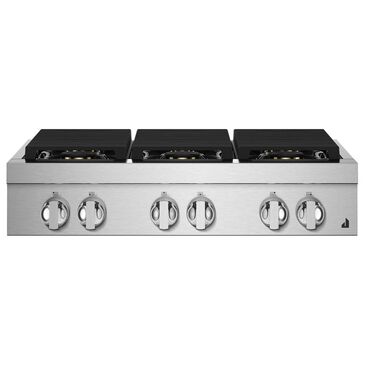 Jenn-Air 36" Noir Professional Gas Rangetop in Stainless Steel, , large
