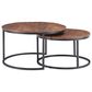 Linon Home Decor Weston 2-Piece Nesting Coffee Table Set in Brown and Black, , large