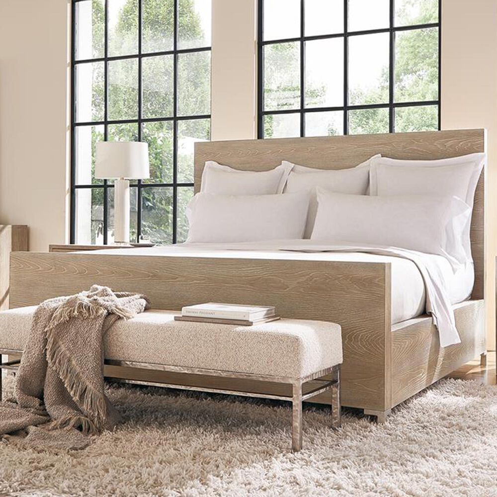 Bernhardt Aventura King Panel Bed in Marcona and Frosted Nickel, , large