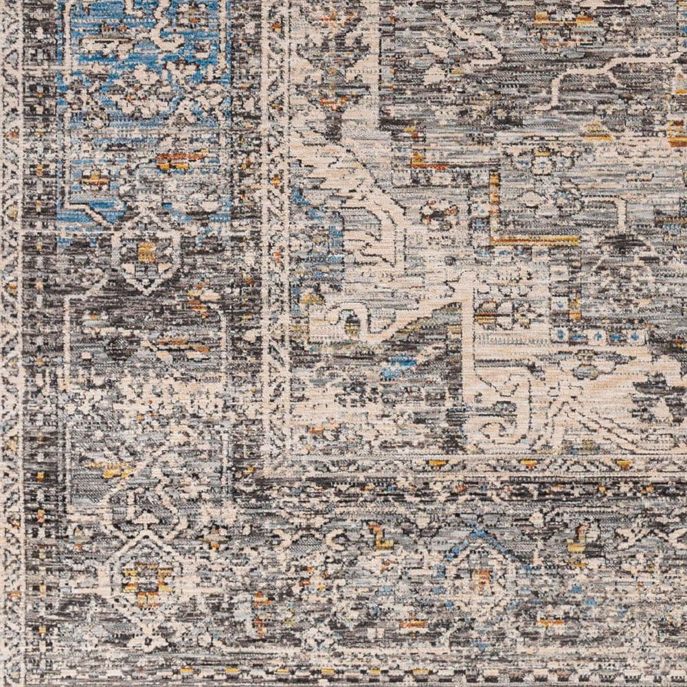 Surya Chicago CHG2312 6&#39;7&quot; Round  Light Beige, Charcoal, Slate, Black, Blue,Taupe Area Rug, , large