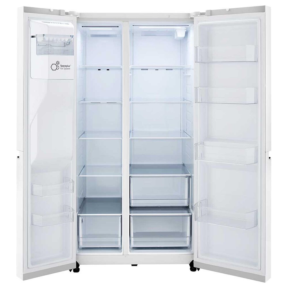 LG 27.2 Cu. Ft. Side-by-Side Refrigerator with Smooth Touch Ice Dispenser in Smooth White, , large