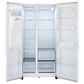 LG 27.2 Cu. Ft. Side-by-Side Refrigerator with Smooth Touch Ice Dispenser in Smooth White, , large