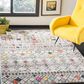 Safavieh Adirondack ADR204F 3" x 5" Light Grey and Fuchsia Area Rug, , large