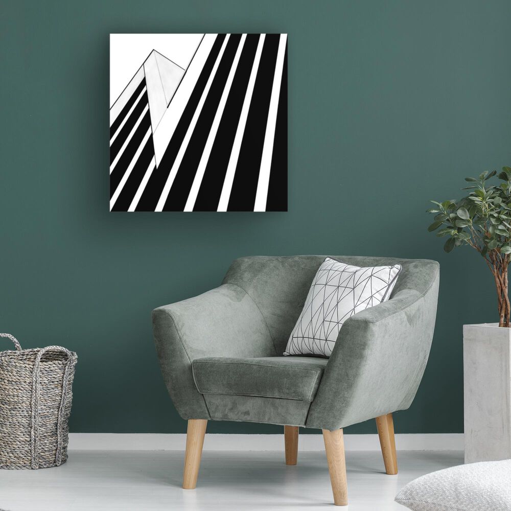 Timberlake Opposition 18&quot; x 18&quot; Canvas Art in Black/White, , large
