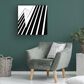 Timberlake Opposition 18" x 18" Canvas Art in Black/White, , large