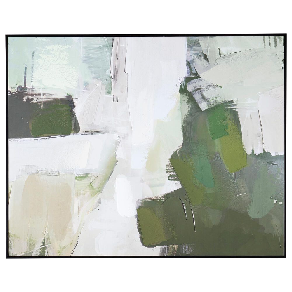 Ashley Vinick 50" x 40" Wall Art in Green, Gray and White, , large