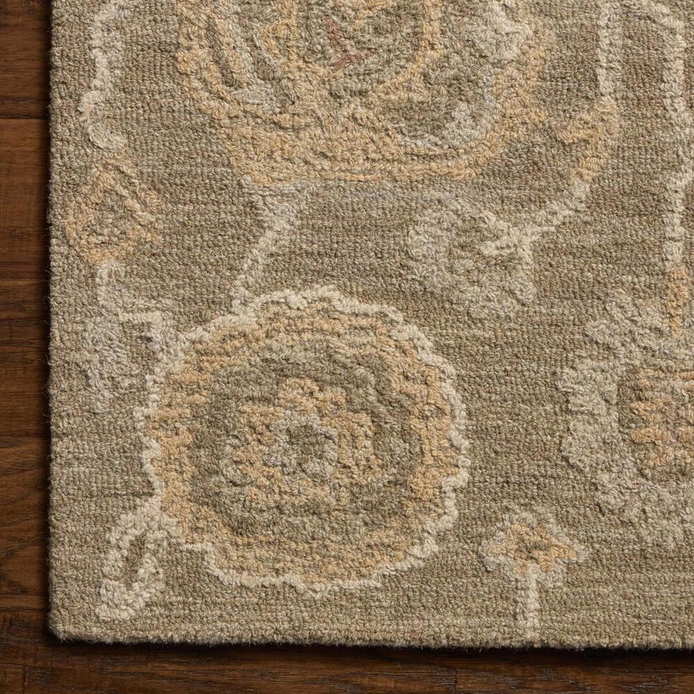 Chris Loves Julia x Loloi Dorothea Oak and Natural 2'3" x 3'9" Area Rug, , large