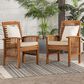 Walker Edison Midland Patio Chairs in Brown (Set of 2), , large
